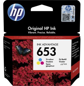 Cartouche HP 653 Couleur - Encre Authentique pour DeskJet Ink Advantage