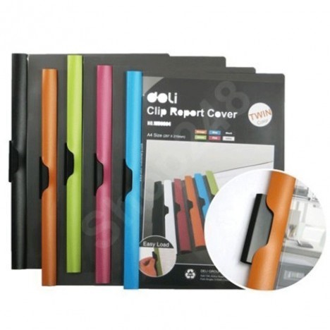 Lot de 5 Chemises à Clip A4 DELI - Couleurs Assorties