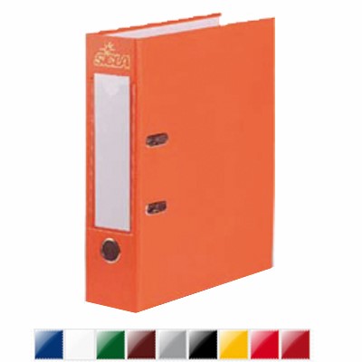 [FCL120] Lot de 5 classeurs à levier SICLA en simili cuir - Dos 80 mm - Format 19,5x28 cm - Couleurs au choix
