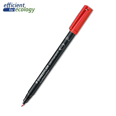 [313WP4] Pochette de 4 Feutres Permanents Lumocolor STAEDTLER – Pointe Fine 0,6 mm – Couleurs Assorties